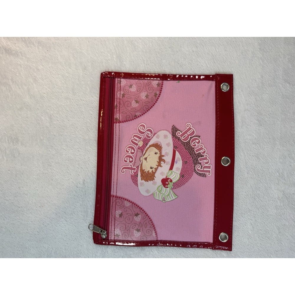 KIDS STRAWBERRY SHORTCAKE Y2K ZIP PENCIL/PEN CASE